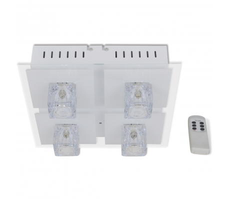 VidaXL - Plafonnière RGB LED kleurveranderend 4 lampen VidaXL - Plafonnière RGB LED kleurveranderend 4 lampen