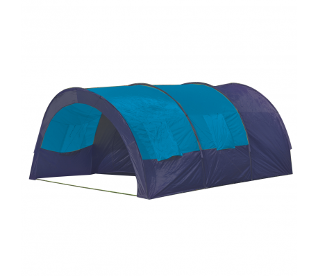 VidaXL - Polyester Kampeertent 6-persoons (blauw/donkerblauw)