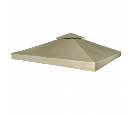 VidaXL - Prieel partytent overkapping doek 270 g/m² 3 x 3 m (beige) VidaXL - Prieel partytent overkapping doek 270 g/m² 3 x 3 m (beige)