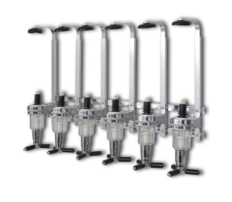 VidaXL - Professionele drankdispenser voor aan de muur 6 flessen VidaXL - Professionele drankdispenser voor aan de muur 6 flessen