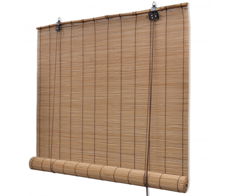 VidaXL - Rolgordijn Bamboe 150 x 220 cm (Bruin) VidaXL - Rolgordijn Bamboe 150 x 220 cm (Bruin)
