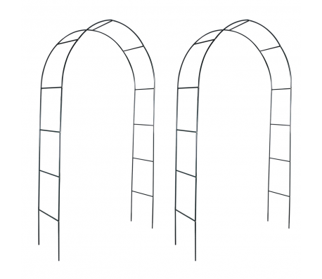 VidaXL - Rozenboog 2 stuks 240 cm VidaXL - Rozenboog 2 stuks 240 cm