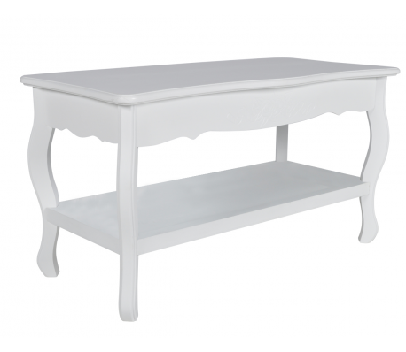 VidaXL - Salontafel Brocant 88 x 42 wit VidaXL - Salontafel Brocant 88 x 42 wit