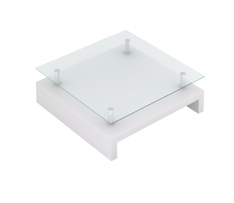 VidaXL - Salontafel Lumi Wit 77 x 77 cm