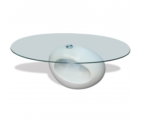 VidaXL - Salontafel rond wit VidaXL - Salontafel rond wit