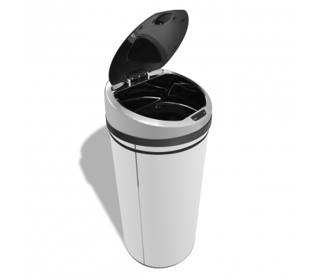 VidaXL - Sensor Prullenbak 50L RVS VidaXL - Sensor Prullenbak 50L RVS
