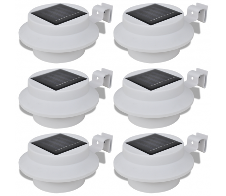 VidaXL - Solar buitenlampset 6 stuks wit VidaXL - Solar buitenlampset 6 stuks wit