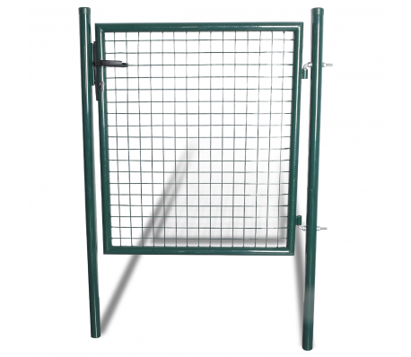 VidaXL - Stalen tuinpoort groen VidaXL - Stalen tuinpoort groen