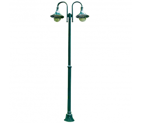 VidaXL - Tuinlantaarn Cambridge 2-arms 220 cm groen