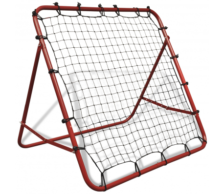 VidaXL - Verstelbare voetbal kickback rebounder 100 x 100 cm