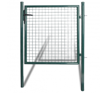VidaXL - vidaXL Enkele tuinpoort hekwerk gepoedercoat staal VidaXL - vidaXL Enkele tuinpoort hekwerk gepoedercoat staal