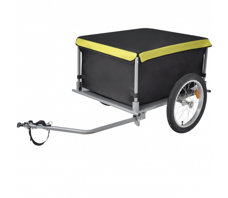VidaXL - vidaXL Fietskar zwart en geel 65 kg VidaXL - vidaXL Fietskar zwart en geel 65 kg