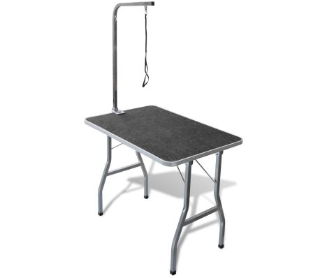 VidaXL - vidaXL Inklapbare trimtafel met aanlijnoptie VidaXL - vidaXL Inklapbare trimtafel met aanlijnoptie