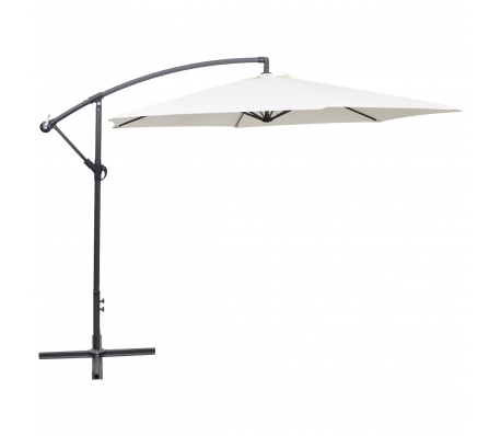 VidaXL - vidaXL Parasol zwevend 3 m zandwit VidaXL - vidaXL Parasol zwevend 3 m zandwit