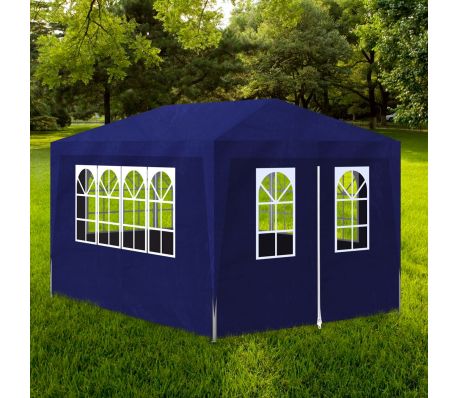 VidaXL - vidaXL Partytent met 4 wanden 3x4 m blauw VidaXL - vidaXL Partytent met 4 wanden 3x4 m blauw