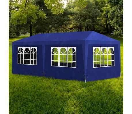 VidaXL - vidaXL Partytent met 6 wanden 3x6 m blauw VidaXL - vidaXL Partytent met 6 wanden 3x6 m blauw