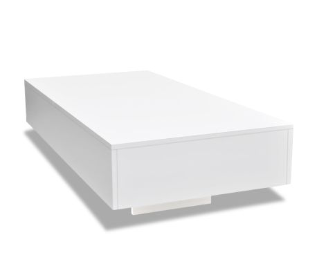 VidaXL - vidaXL Salontafel hoogglans wit