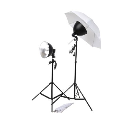 VidaXL - vidaXL Studio lampenset met paraplu's, lampenkappen en statieven VidaXL - vidaXL Studio lampenset met paraplu's, lampenkappen en statieven