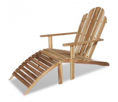VidaXL - vidaXL Teak Adirondack stoel VidaXL - vidaXL Teak Adirondack stoel