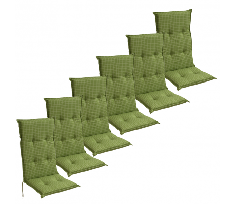 VidaXL - vidaXL Tuinkussens 6 st 117x49 cm groen VidaXL - vidaXL Tuinkussens 6 st 117x49 cm groen