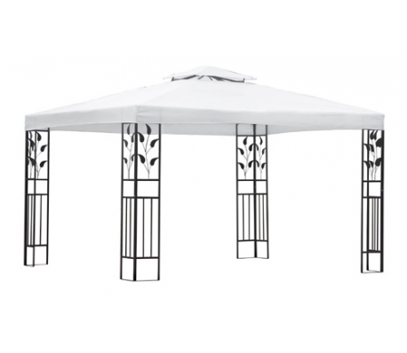 VidaXL - vidaXL Tuinpaviljoen wit 3x4 m VidaXL - vidaXL Tuinpaviljoen wit 3x4 m