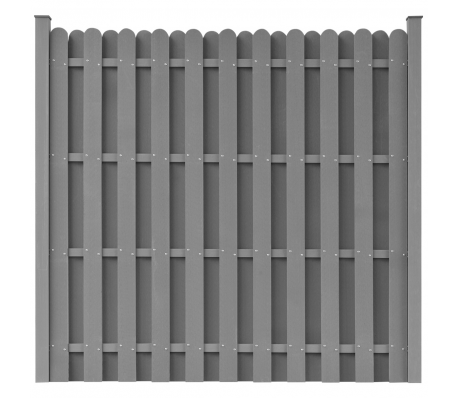 VidaXL - vidaXL WPC Hekpaneel vierkant grijs VidaXL - vidaXL WPC Hekpaneel vierkant grijs