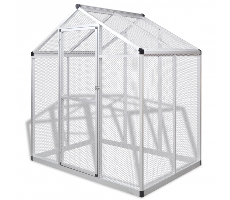 VidaXL - Volière Aluminium 188 x 122 x 194 cm VidaXL - Volière Aluminium 188 x 122 x 194 cm