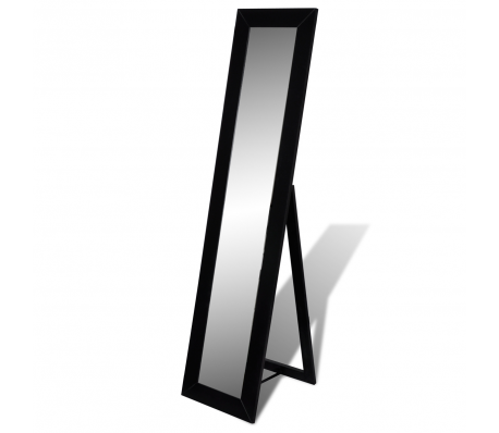 VidaXL - Vrijstaande spiegel volledige lengte (zwart)