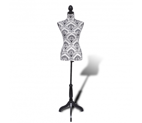 VidaXL - Vrouwen torso etalagepop zwart/wit VidaXL - Vrouwen torso etalagepop zwart/wit