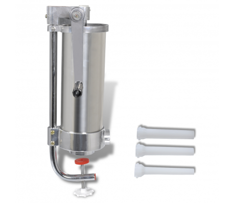 VidaXL - Worstenvuller RVS 3,5L Handmatig VidaXL - Worstenvuller RVS 3,5L Handmatig