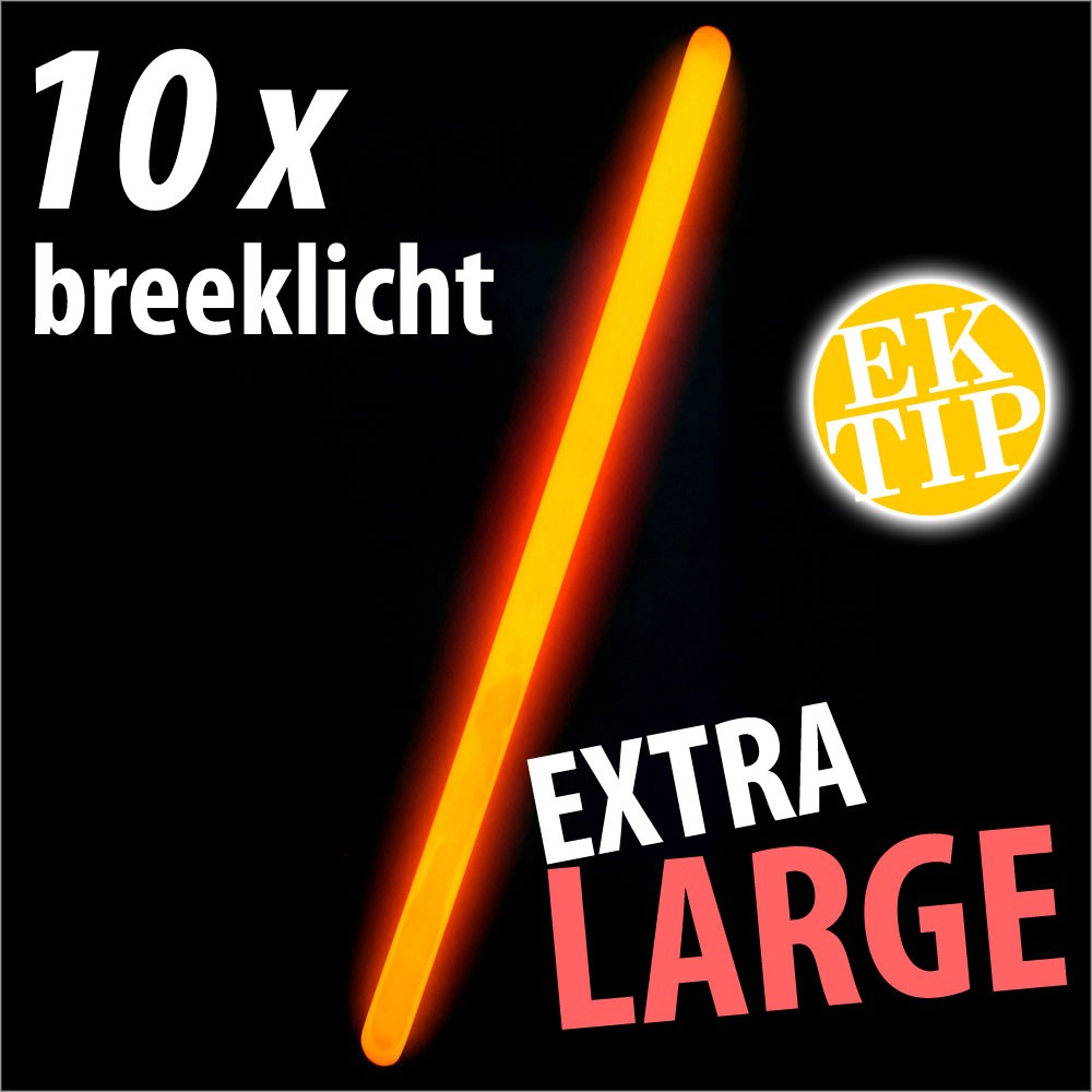 vsdeal.com - 10 x Breeklichten Oranje XL vsdeal.com - 10 x Breeklichten Oranje XL
