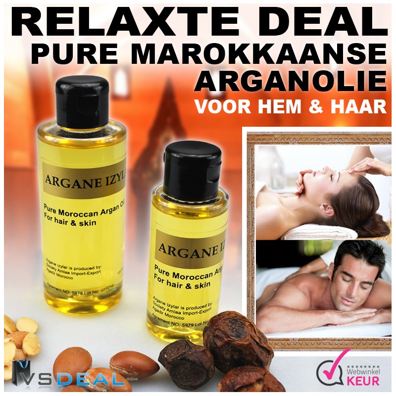 vsdeal.com - 100% Pure Arganolie voor een mooie huid en haar