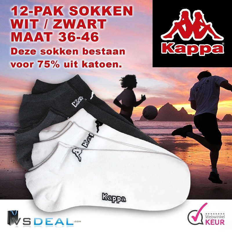 vsdeal.com - 12 Paar Kappa Sneaker Sokken OP=OP vsdeal.com - 12 Paar Kappa Sneaker Sokken OP=OP