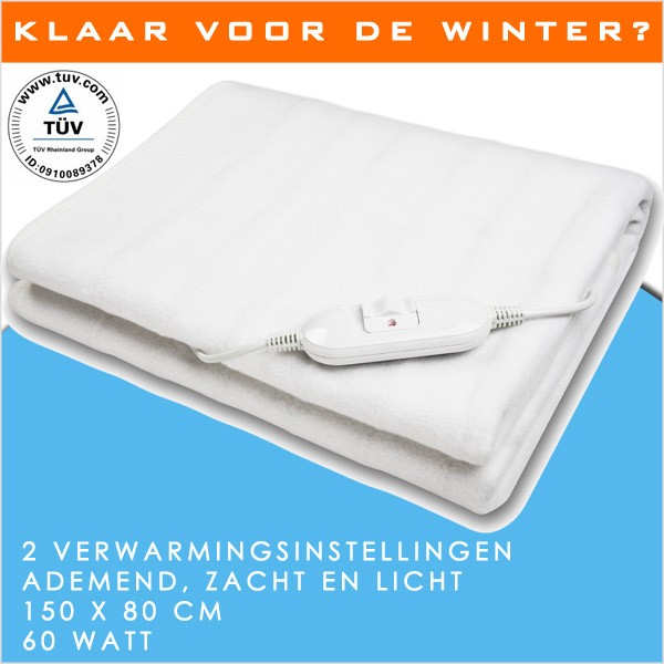 vsdeal.com - 1-persoons elektrische onderdeken vsdeal.com - 1-persoons elektrische onderdeken