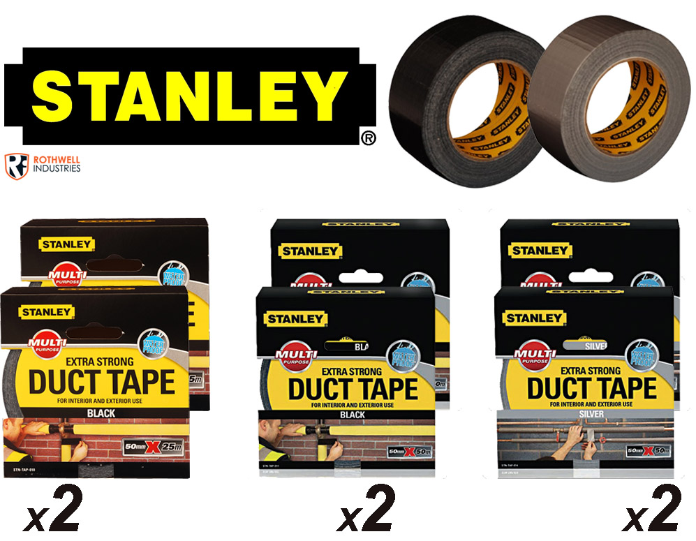 vsdeal.com - 2 Rollen Stanley Duct Tape Extra strong vsdeal.com - 2 Rollen Stanley Duct Tape Extra strong