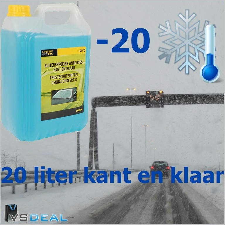 vsdeal.com - 20 Liter Ruitensproeievloeistof  OP=OP WINTERTIJD