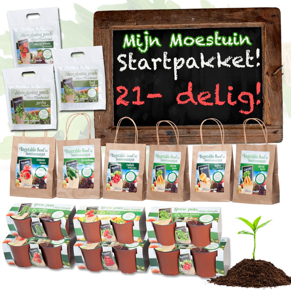 vsdeal.com - 21-Delig Moestuin Startpakket vsdeal.com - 21-Delig Moestuin Startpakket