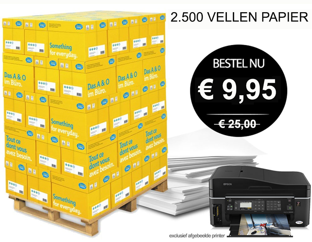 vsdeal.com - 2.500 Vellen 90 grams A4 Printpapier