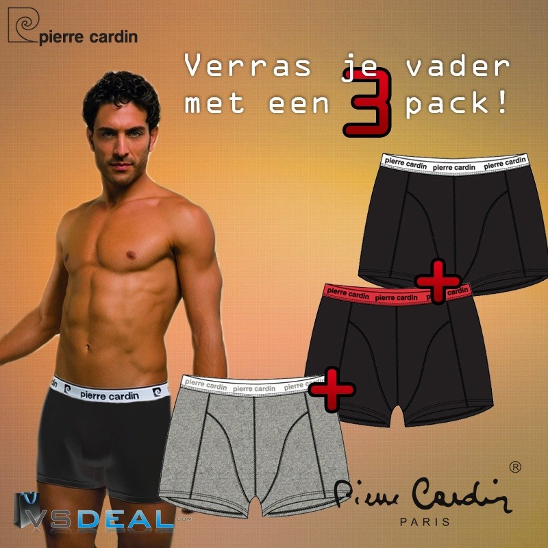 vsdeal.com - 3 Pack Pierre Cardin Boxers in de juiste kleuren VaderdagTip! vsdeal.com - 3 Pack Pierre Cardin Boxers in de juiste kleuren VaderdagTip!