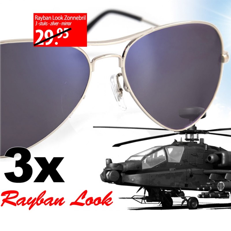 vsdeal.com - 3 RAY-BAN LOOK ZONNEBRILLEN