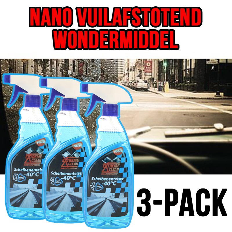 vsdeal.com - 3x 500ml. NANO Vloeistof Vuilafstotend winter wondermiddel!