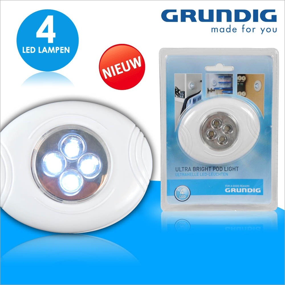 vsdeal.com - 4 stuks Grundig Pod Led Lamp vsdeal.com - 4 stuks Grundig Pod Led Lamp