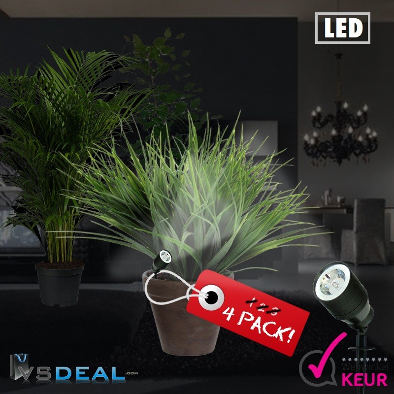 vsdeal.com - 4 x Planten Led Spot Op=Pech vsdeal.com - 4 x Planten Led Spot Op=Pech
