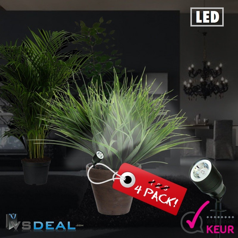 vsdeal.com - 4 x Planten Led Spot Op=Pech