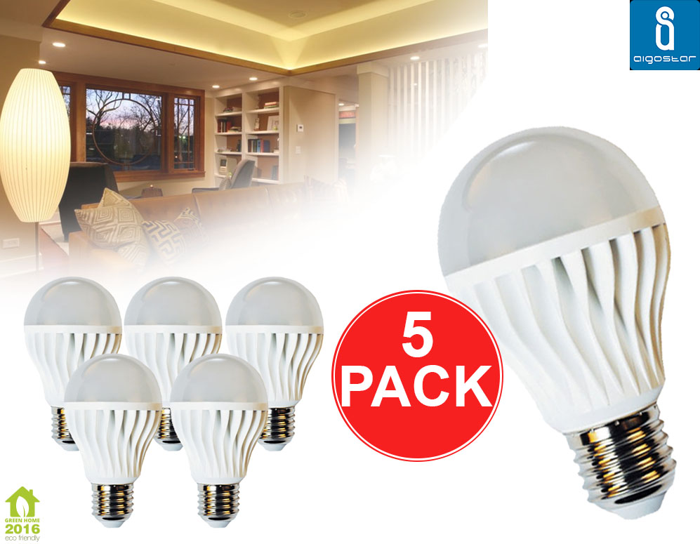 vsdeal.com - 5-?Pack Aigostar 7W LED Lampen met E27 Fitting