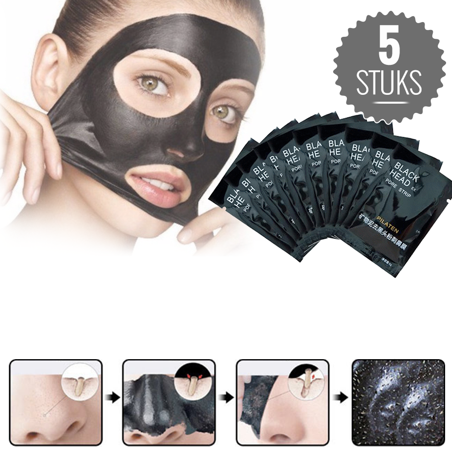 vsdeal.com - 5 Stuks Blackhead Verzorgingsmaskers | Voor hem & haar vsdeal.com - 5 Stuks Blackhead Verzorgingsmaskers | Voor hem & haar