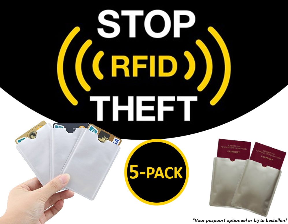 vsdeal.com - 5-Pack Anti-Skim Bankpas Beschermhoesjes vsdeal.com - 5-Pack Anti-Skim Bankpas Beschermhoesjes