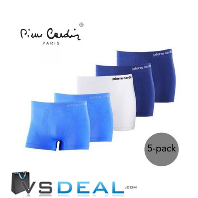 vsdeal.com - 5-pack Blauwe Pierre Cardin boxershorts