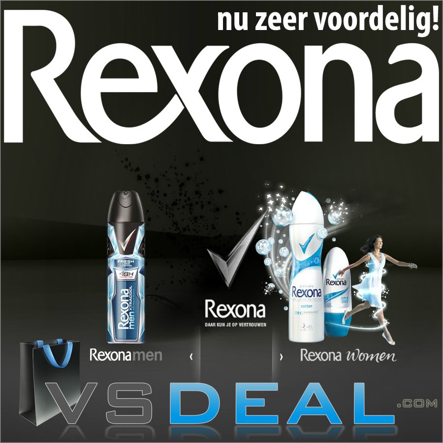 vsdeal.com - 6 x flessen Rexona Deo voor Hem & Haar