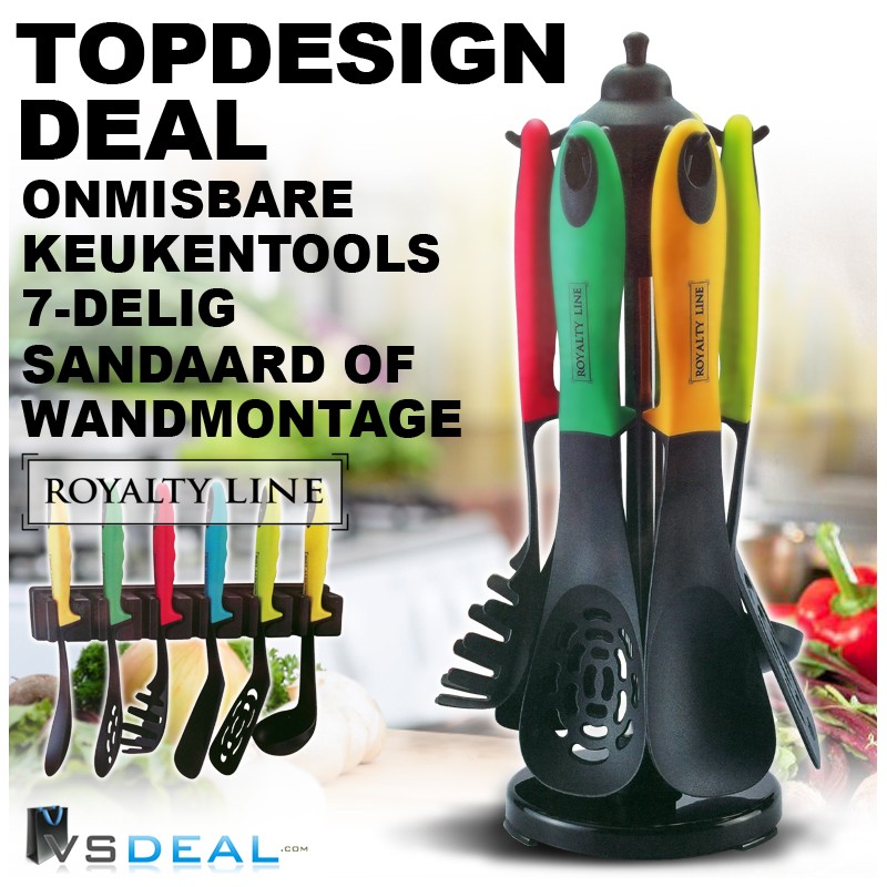 vsdeal.com - 7-delige Royalty Line Keukenhulpen set OP=OP vsdeal.com - 7-delige Royalty Line Keukenhulpen set OP=OP